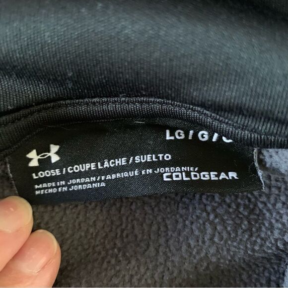Under Armour Loose Fit Hoodie Heathered Gray Sz L - Picture 4 of 9